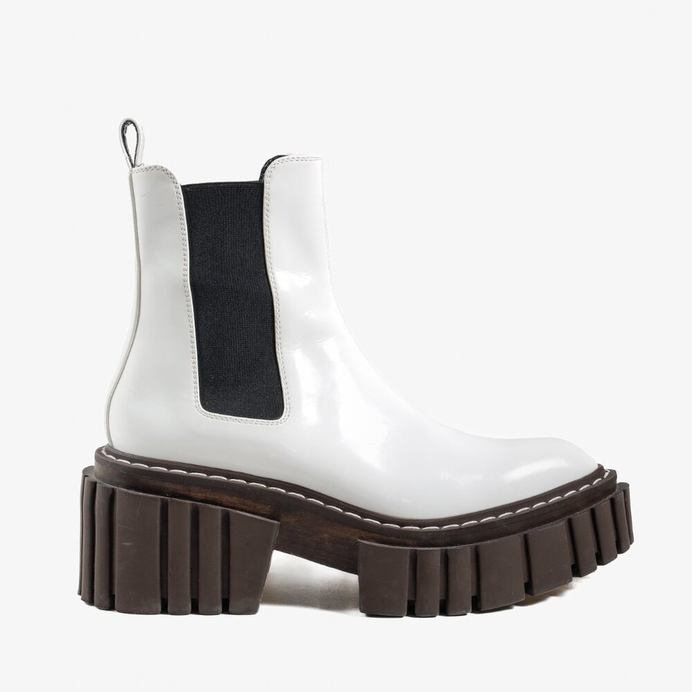 Stella McCartney White Emilie Platform Boots